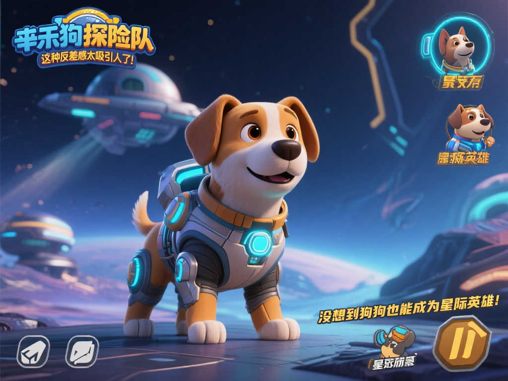 全新冒险游戏《乖狗探险队》亮相,狗狗变身星际探险先锋! 全新冒险游戏《乖狗探险队》亮相,狗狗变身星际探险先锋!